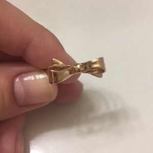 Rose Gold Kate Spade Bow Ring